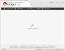 Tablet Screenshot of construccionesmetalicasgurea.com